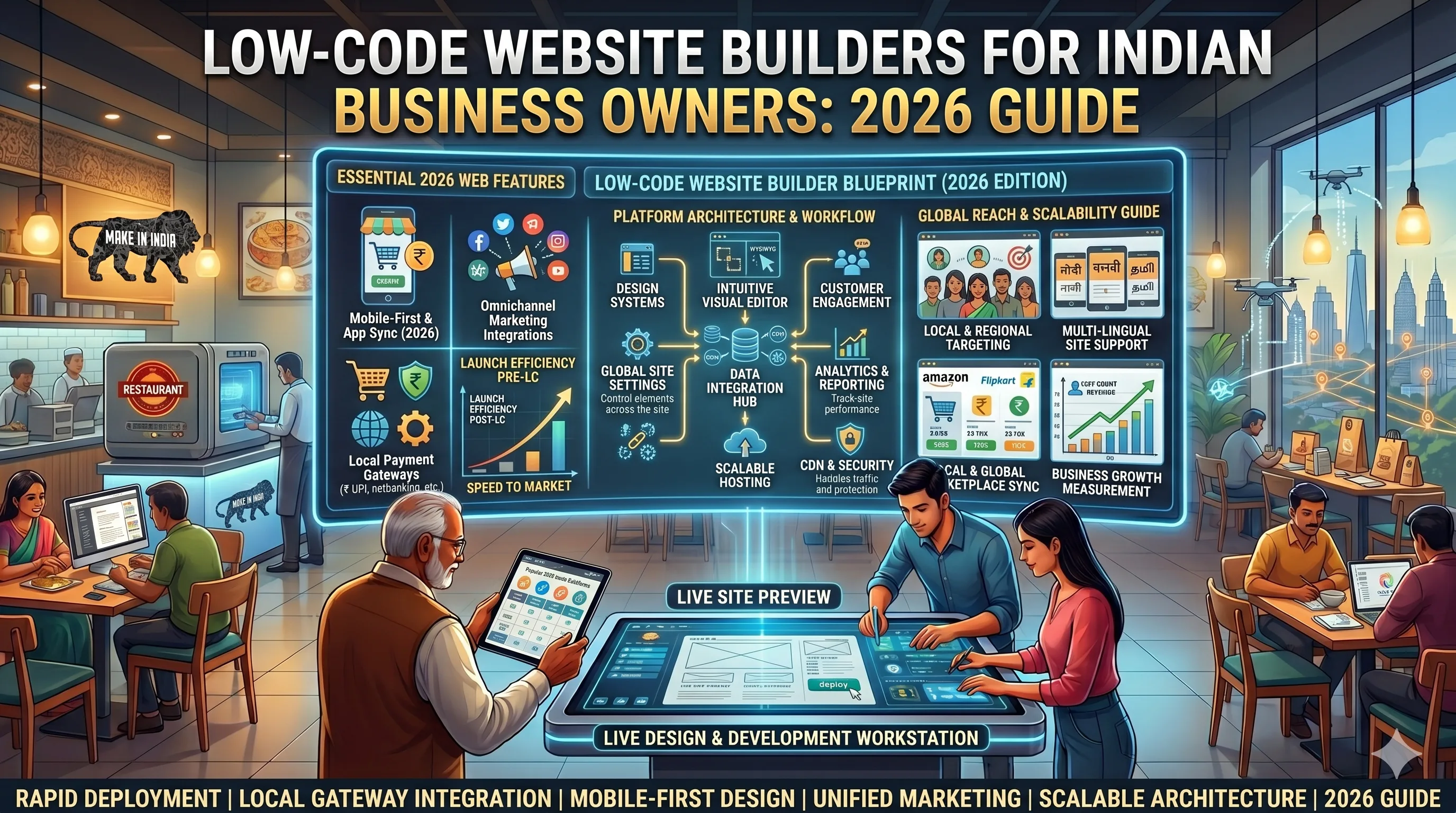 Low-Code Website Builders for Indian Business Owners: 2026 Guide